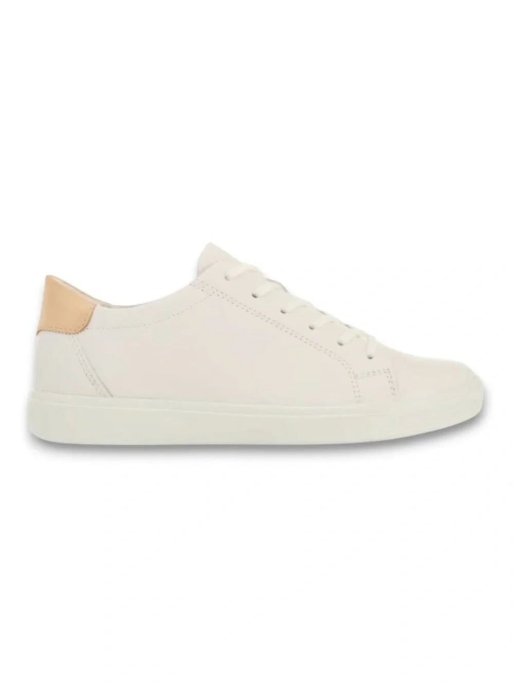 Ecco White Leather Classic Tie Low Top Women’s Sneakers Size 38